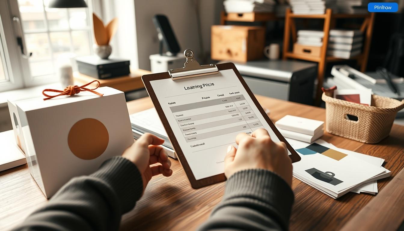 Supporting pricing visual